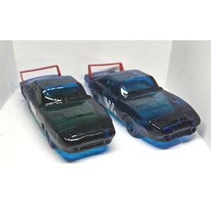 Vintage Avon Electric Pre-Shave Lotion 2 Stock Car Racer Decanters 5‎ oz Full